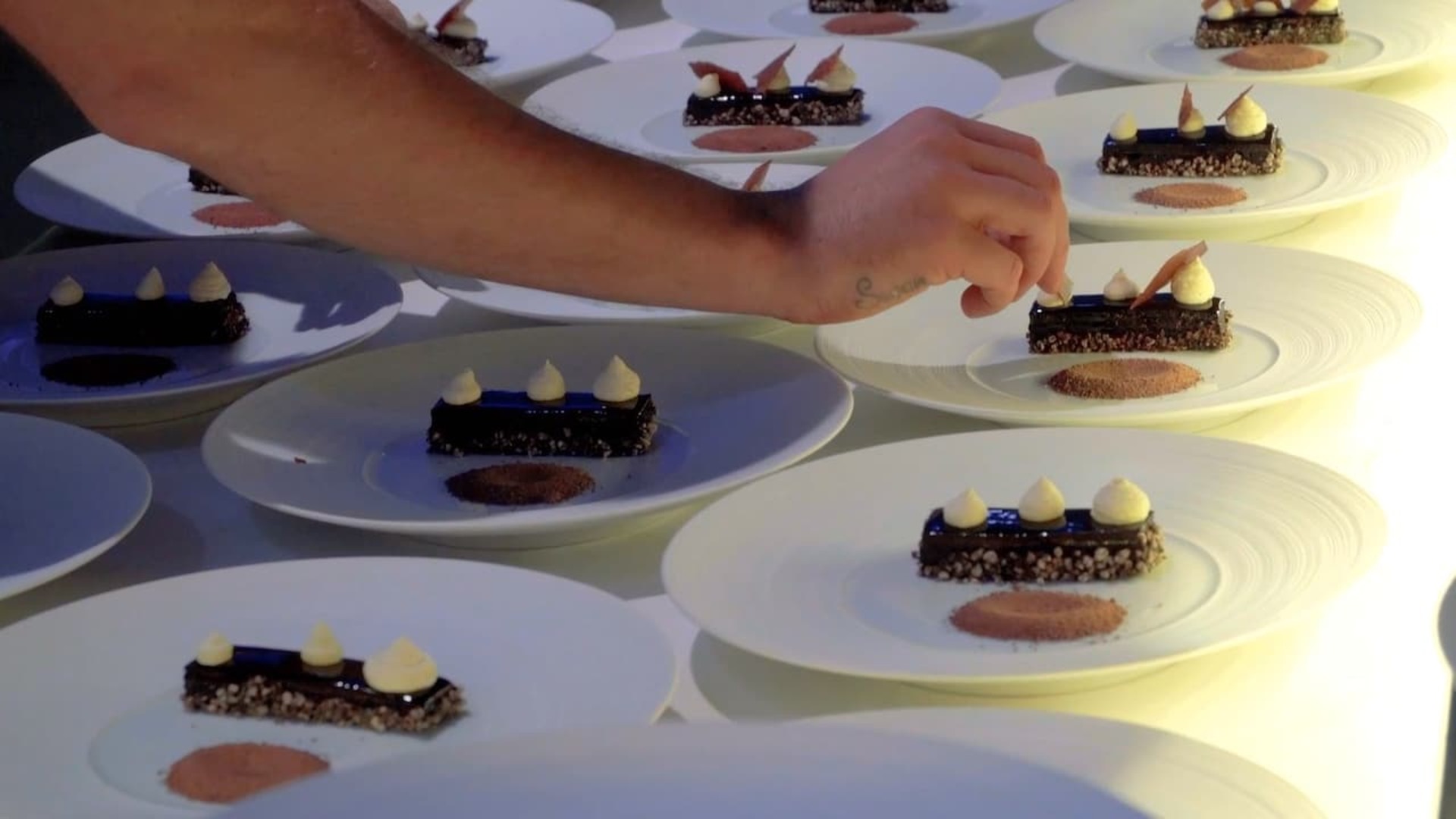 A photo shot of Michelin star chef Tom Seller's plates
