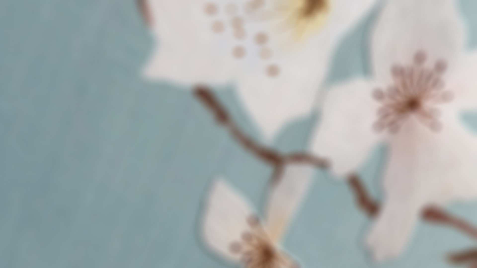 A textile representation of the blossom tree. A design by Cherica Haye.