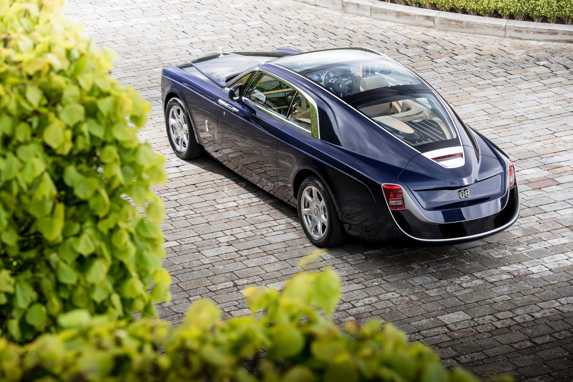Above side view of Rolls-Royce Sweptail