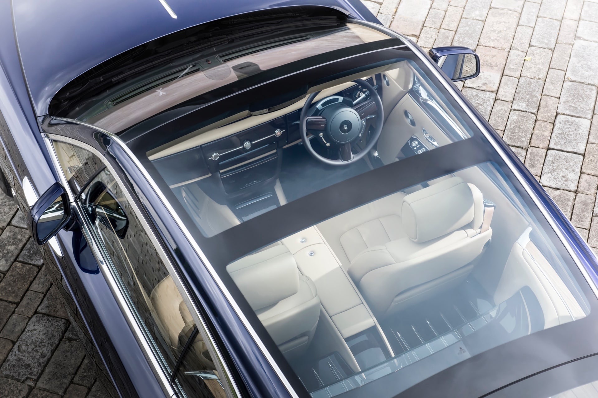 View from above of the Rolls-Royce Sweptail