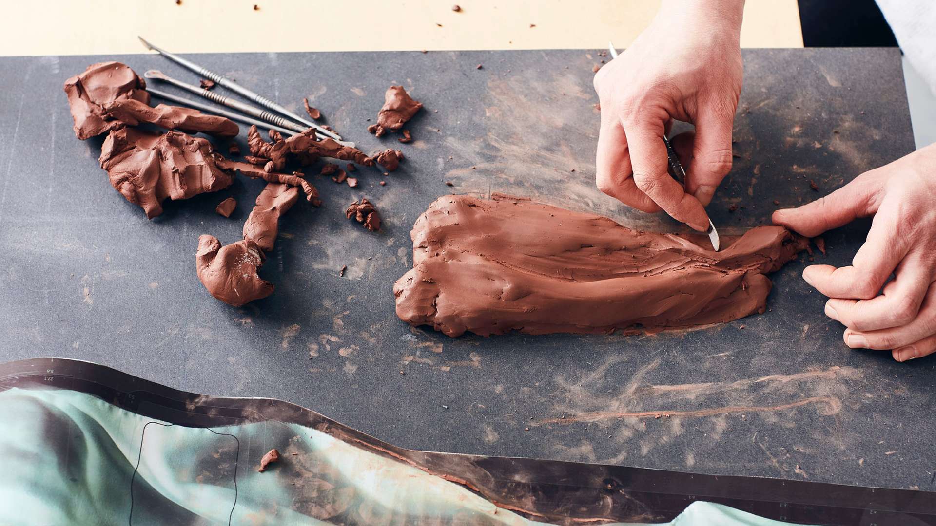 A close up showing the creative process undertaken by London designers Based Upon to create a bespoke Rolls-Royce Phantom Gallery