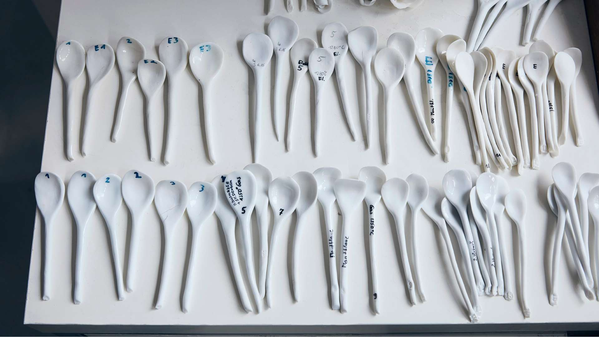 A Phantom Gallery created by world renowned porcelain makers Nymphenburg. The image shows a close up of the individual porcelain petals that make up this design.