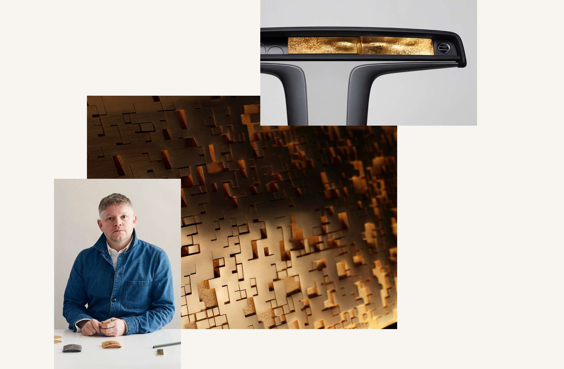 Designer Thorsten Franck, shown alongside DIgital Soul, a bespoke Phantom Gallery creation