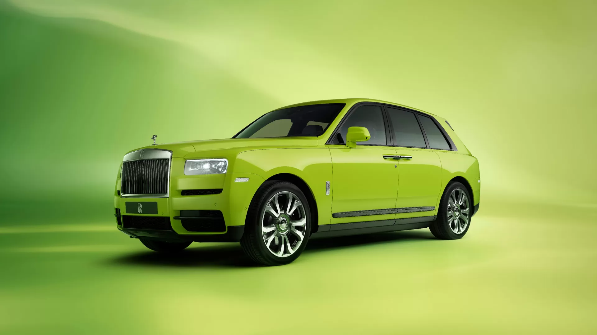 Front shot of Lime Green Cullinan