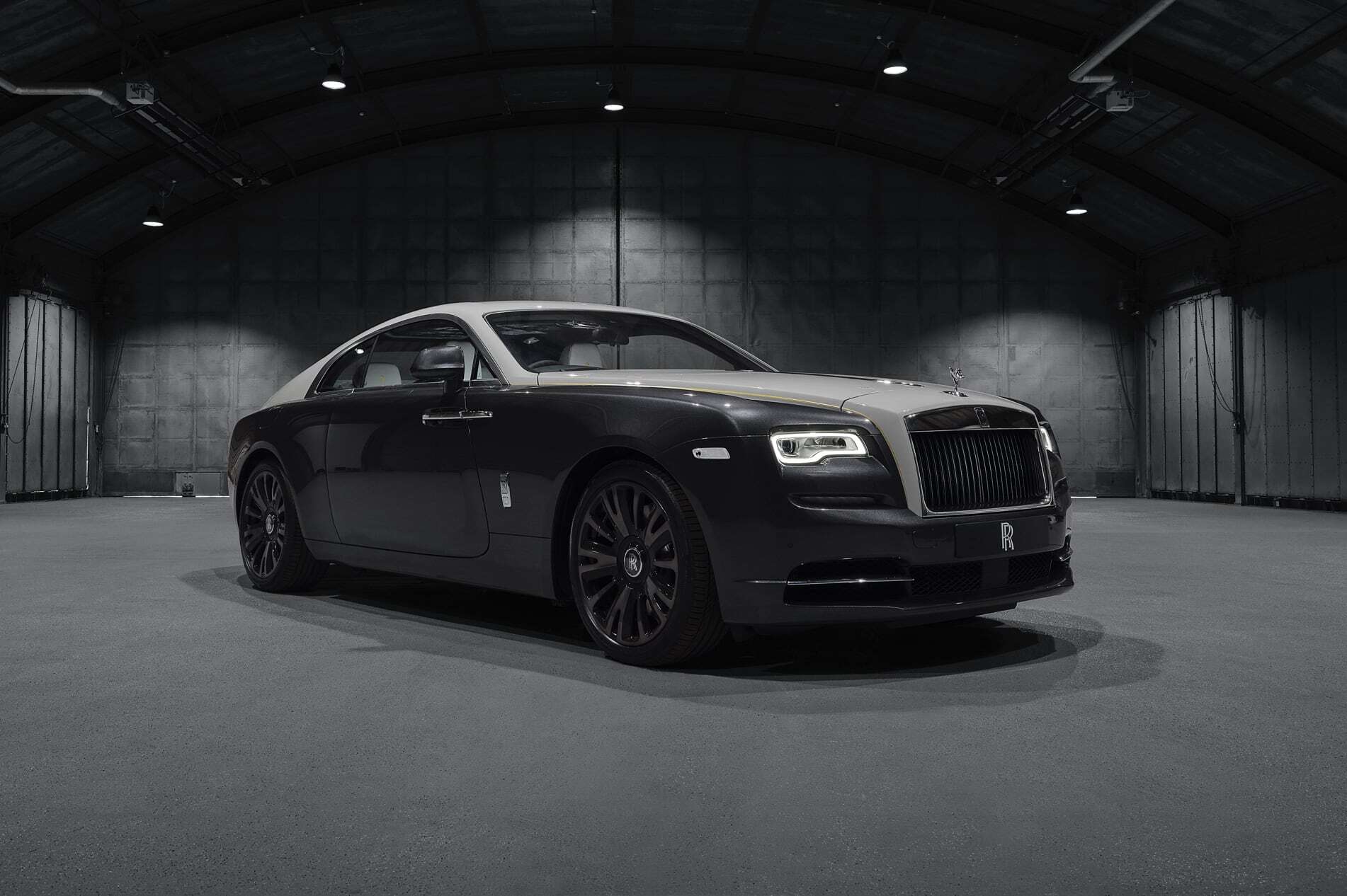 A side view of a Bespoke Rolls-Royce Wraith motor car