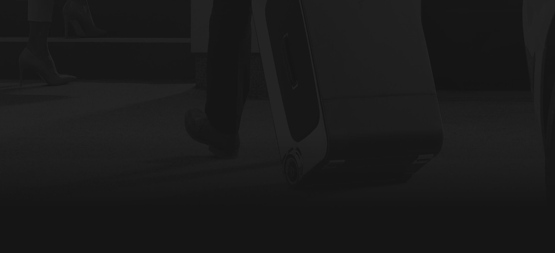 Darkened image of bespoke Rolls-Royce wraith luggage