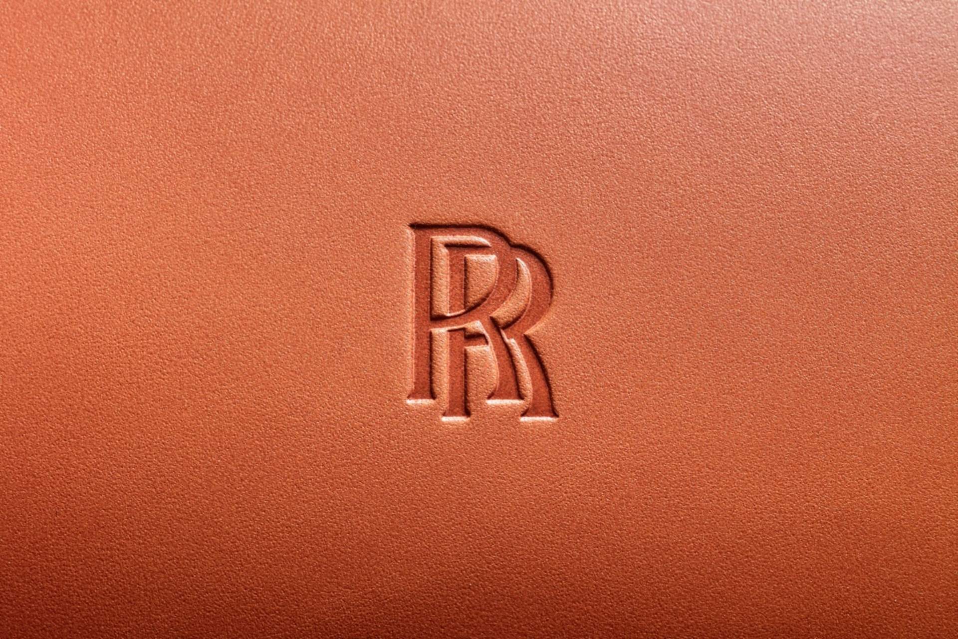 leather embossing  of rolls-royce logo 