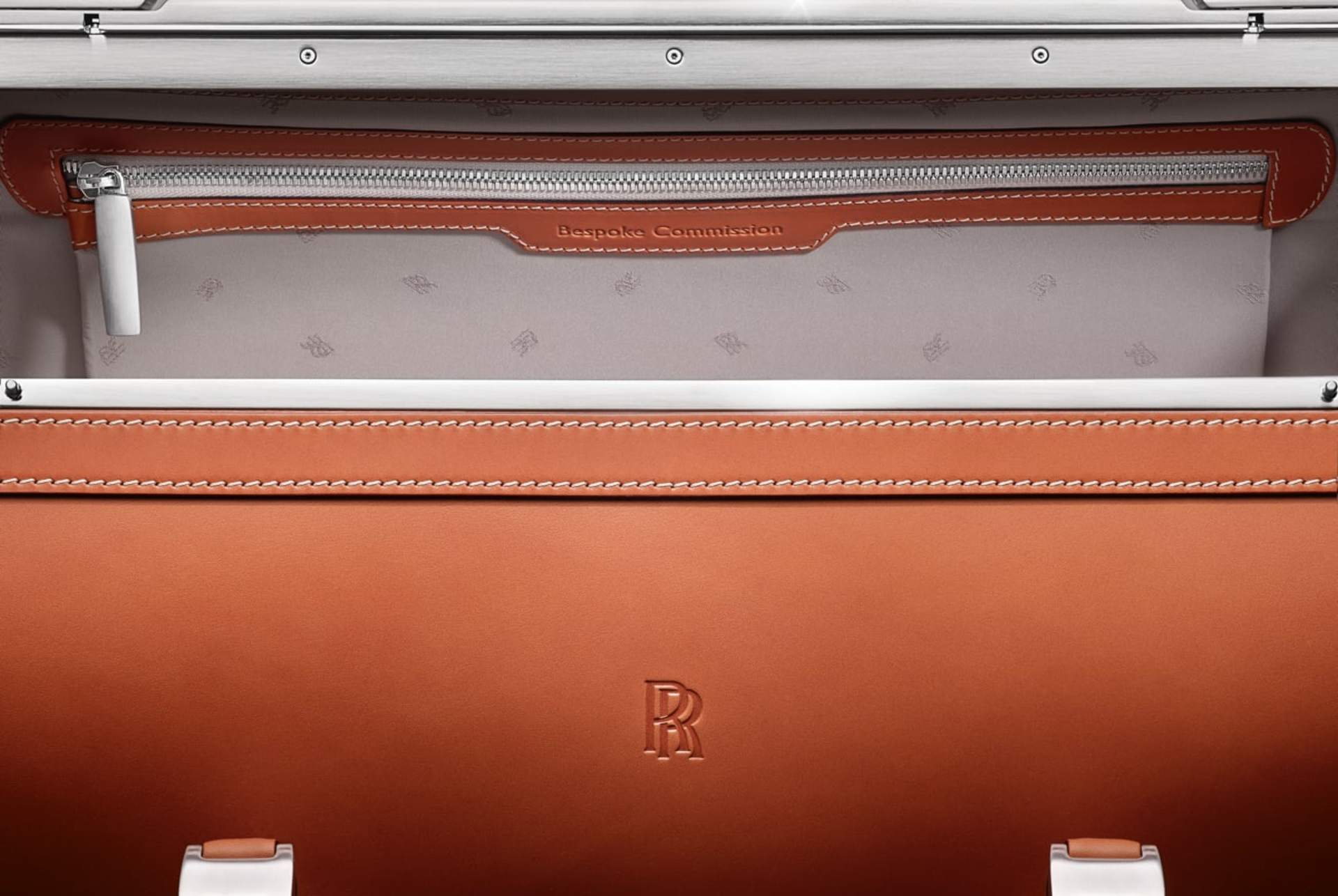 image of the trim detail on rolls-royce luggage 