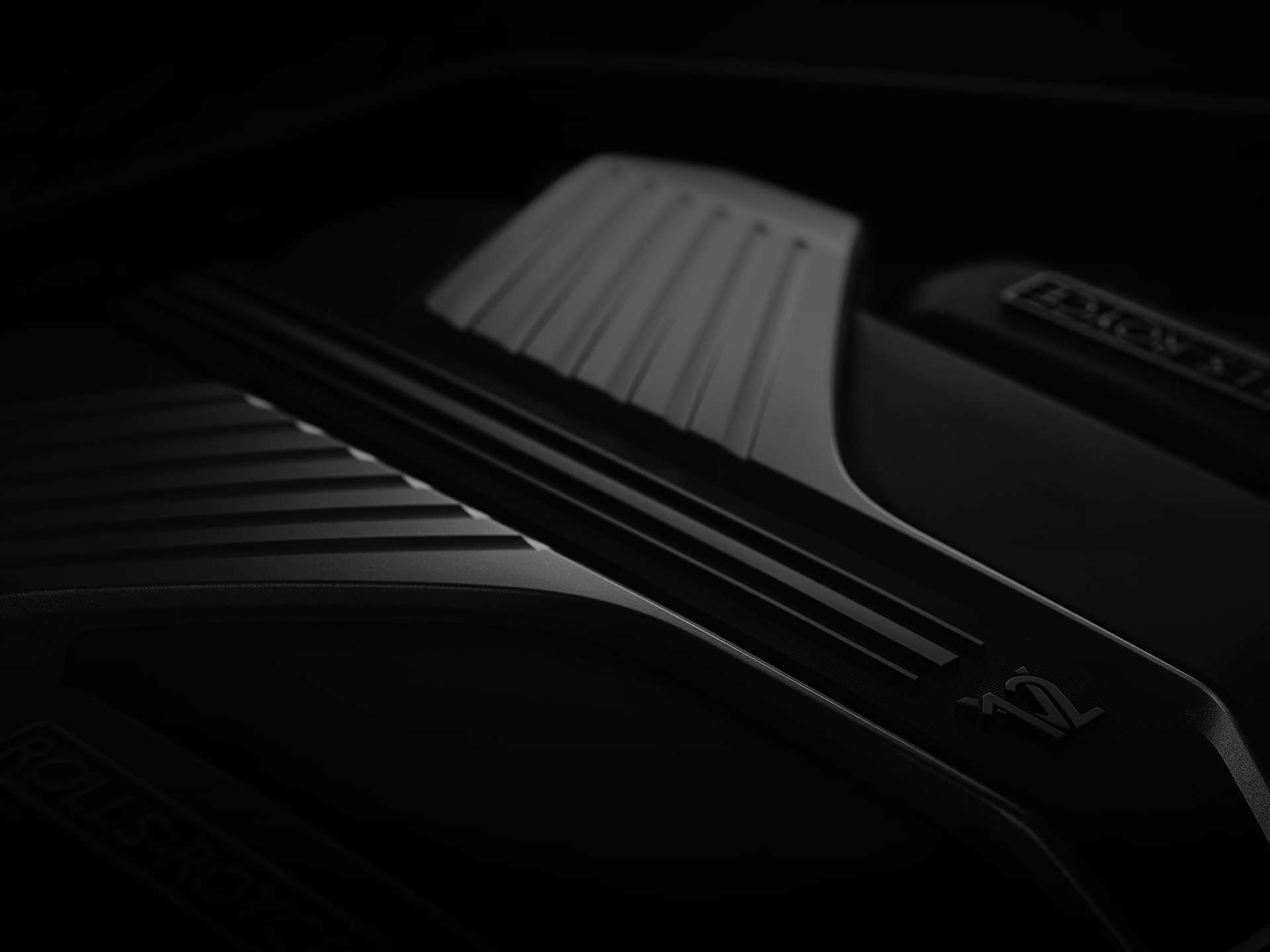 Close up of Rolls-Royce V12 engine.
