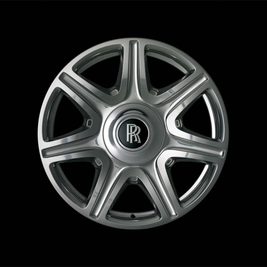 <p>星形轮辐设计,提供银色、部分抛光和全抛光三款表面效果。</p>