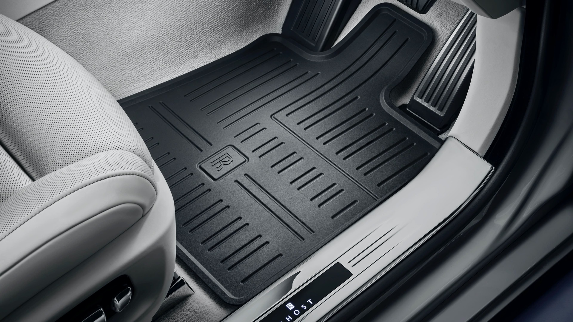 Rolls-Royce Ghost with an all weather floormat.