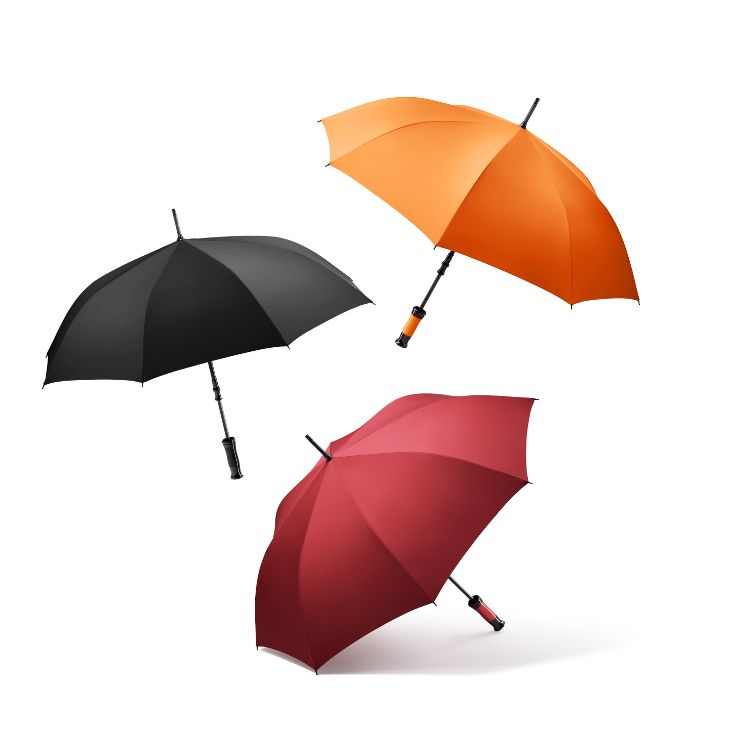 Rolls royce umbrella with a stylish black chrome handle.