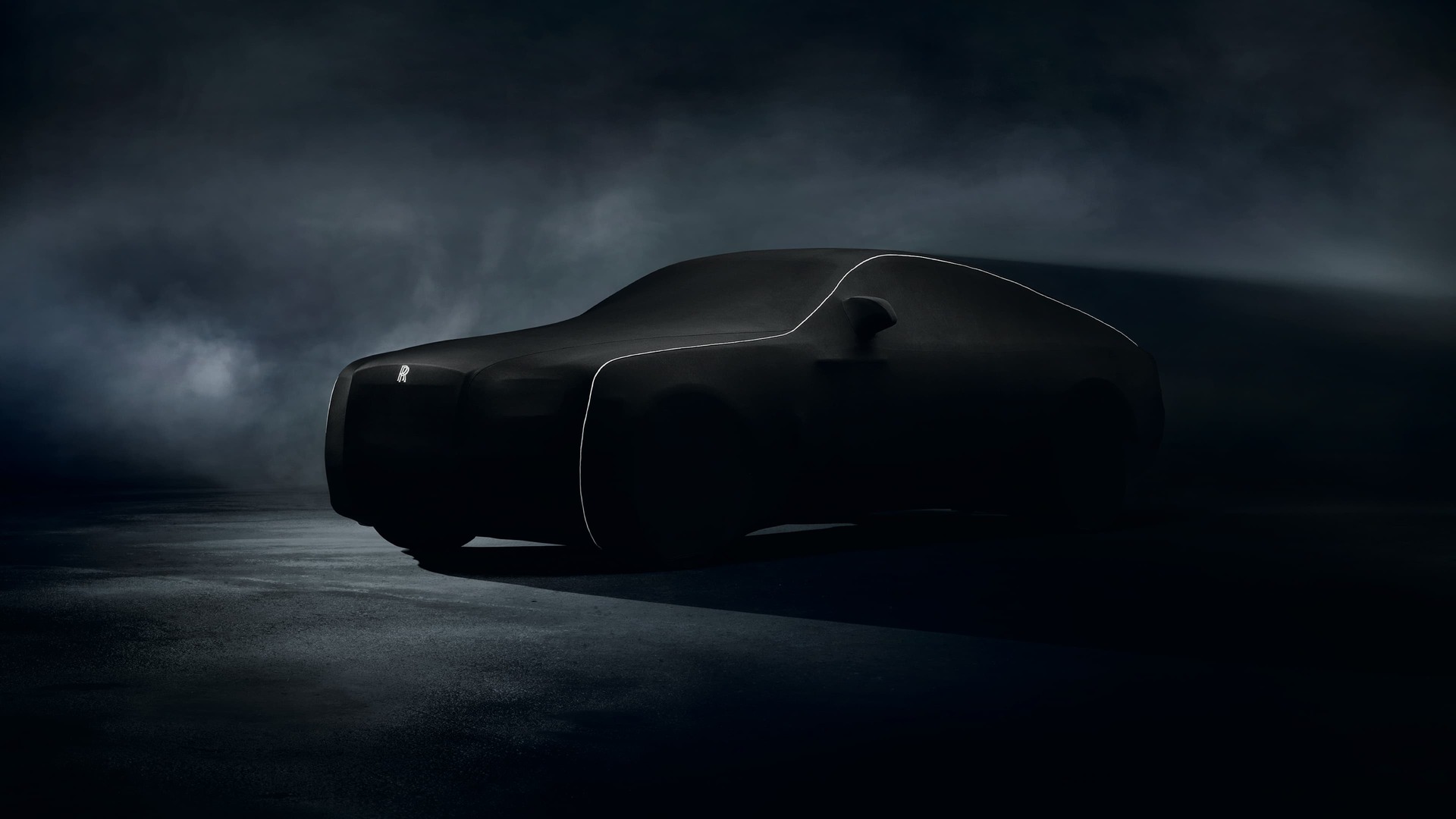 Rolls-Royce Indoor Car Cover with embroidered signature monogram on the front