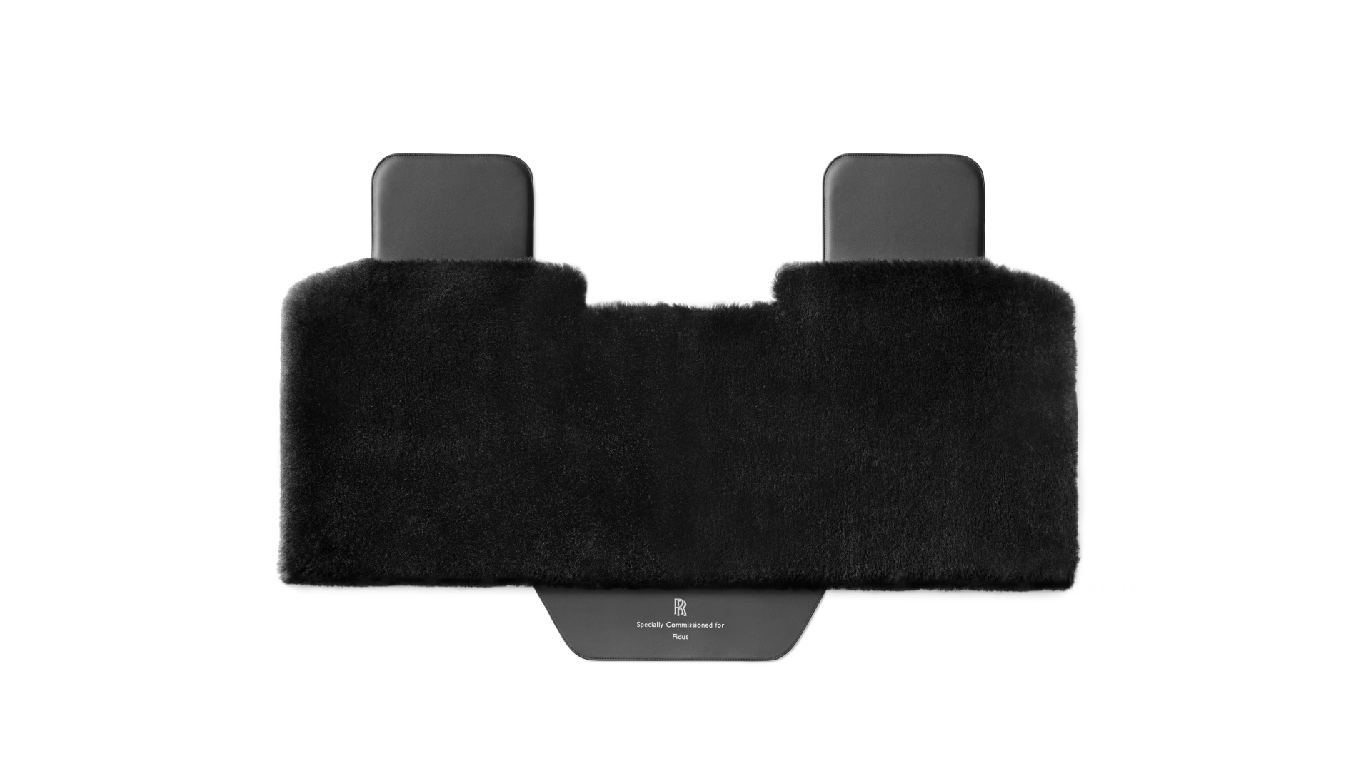 Rolls-Royce lambswool and leather bench seat mat.