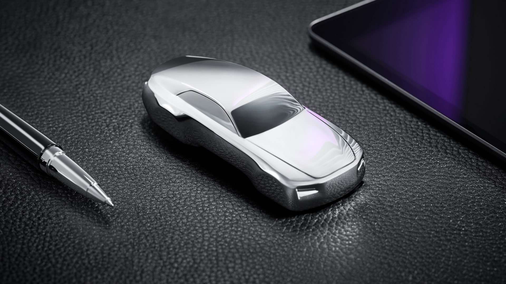 Spectre Maquette on a desk from the top