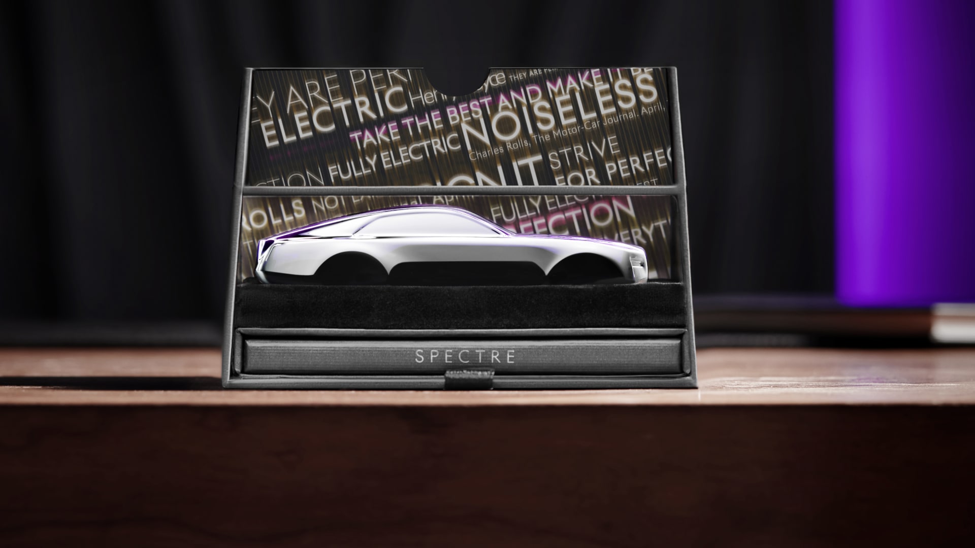 Spectre Maquette in its gift box