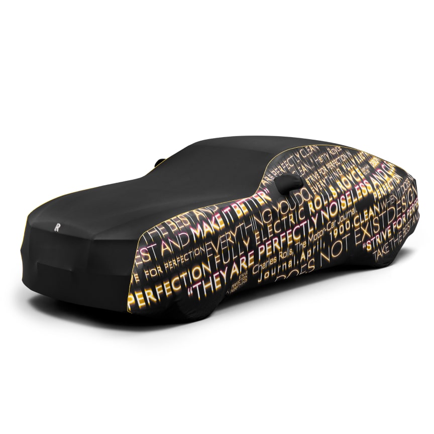 <p>闪灵印花室内车衣用于保护车漆,其上饰有与测试车相同的电动预言图案。这一设计不仅突显了查尔斯·劳斯的电动车预言,更彰显了闪灵车型将这一预言变为现实的非凡成就。</p>