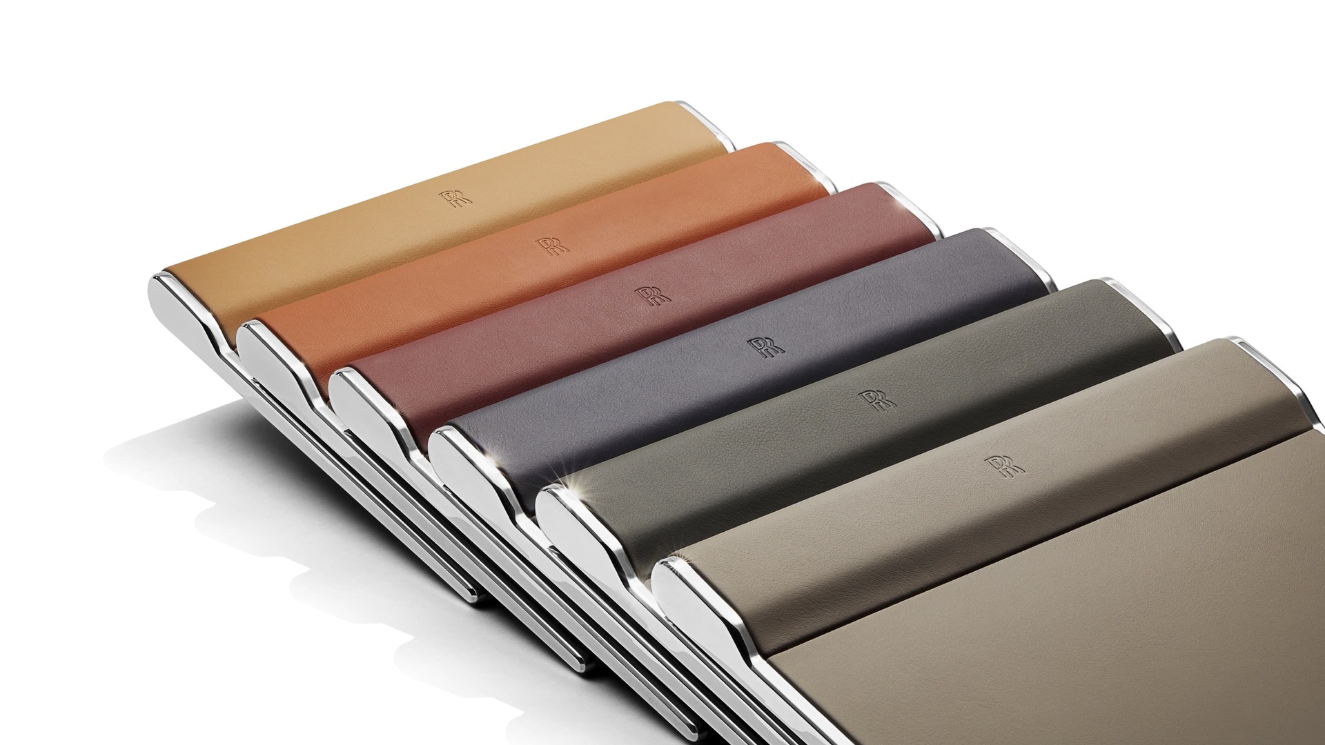 High-quality, handcrafted Rolls-Royce leather writing pads available in a range of colours