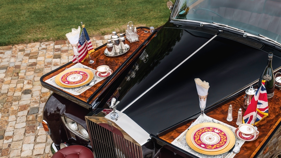 overhead view of the Al Fresco rolls-royce