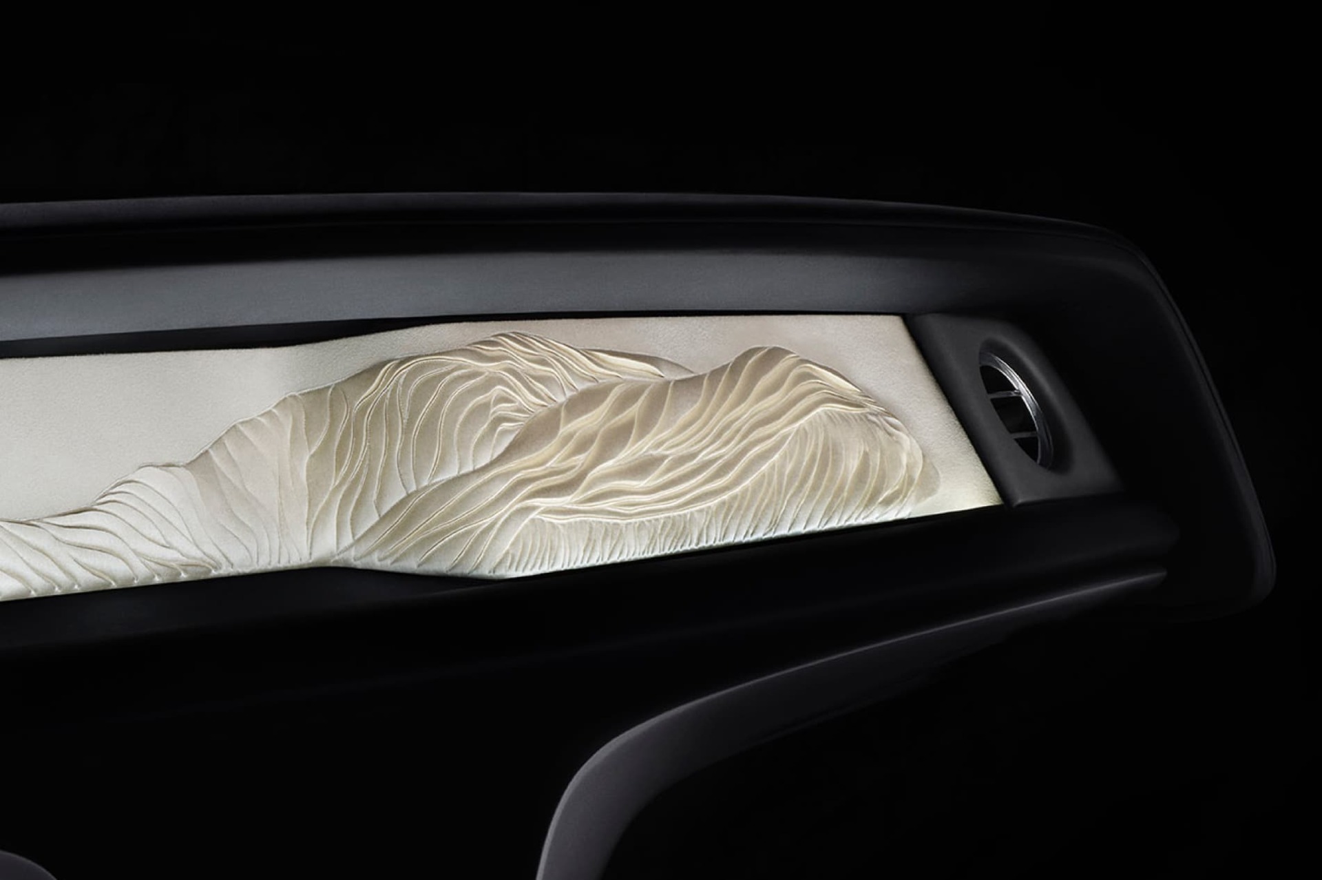 Bespoke dashboard detail of Rolls-Royce Phantom motor car