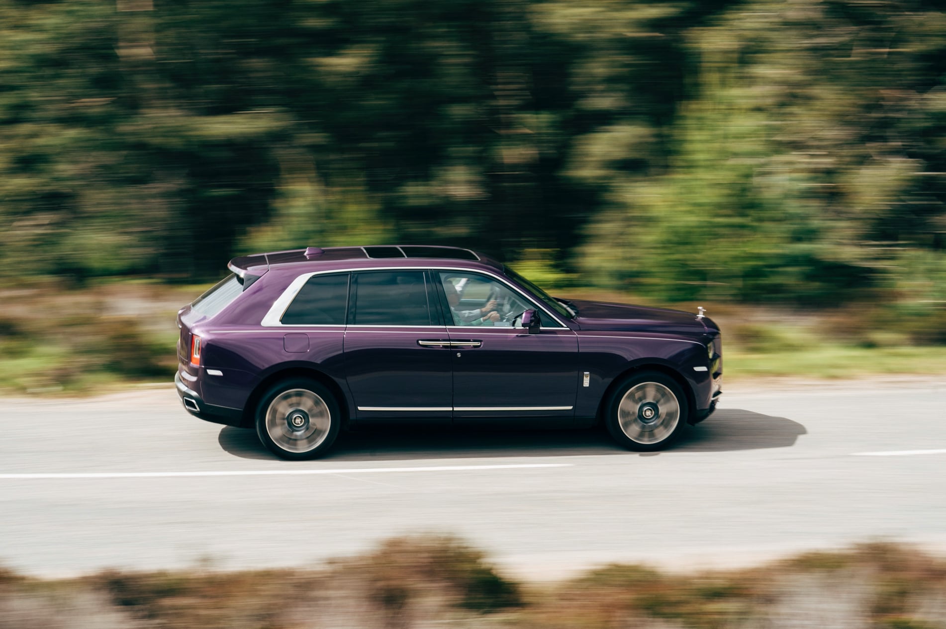 A Rolls-Royce Cullinan car on the road