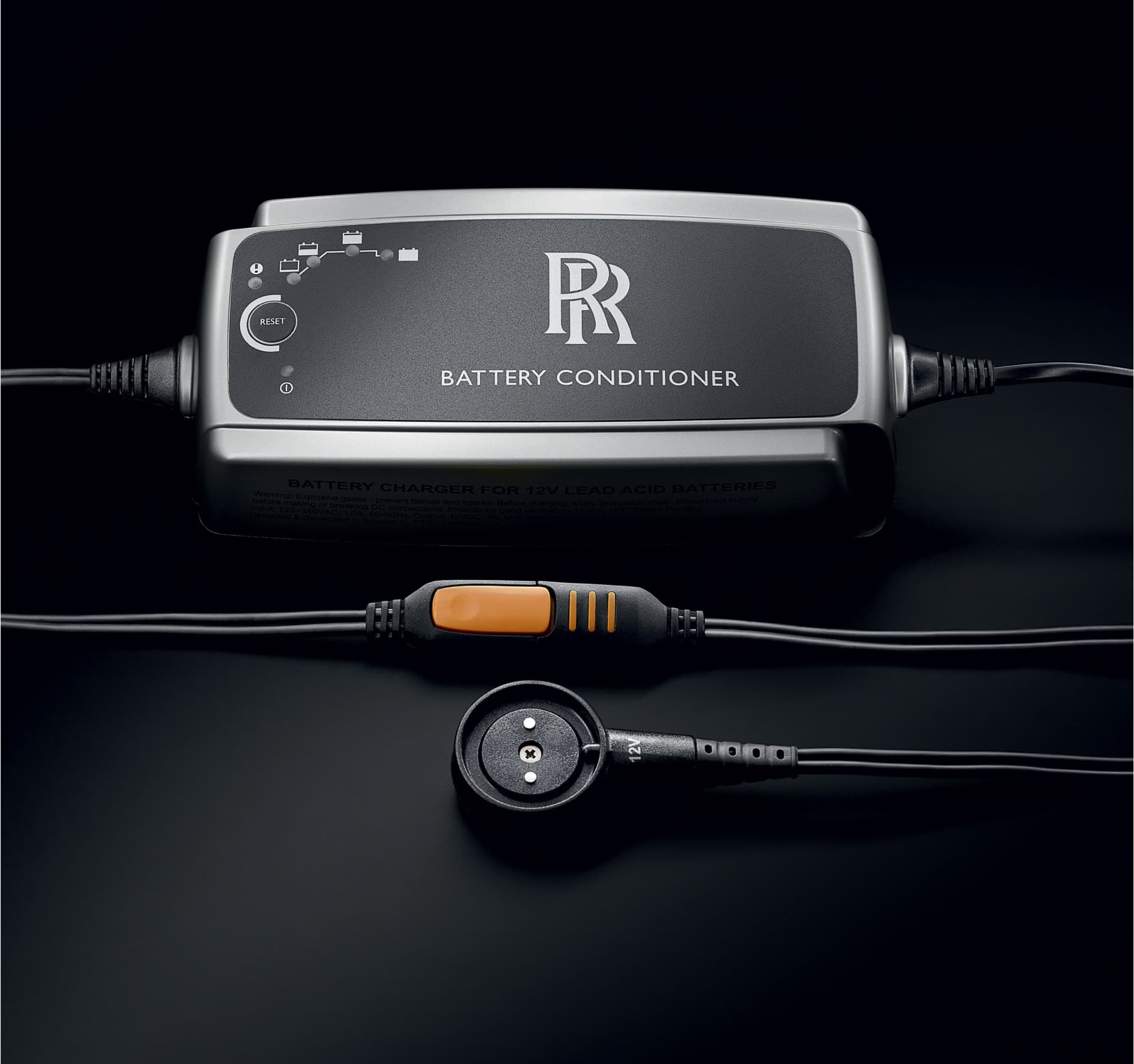 Rolls-Royce mains-powered Battery Conditioner with LED indicator to ensure an optimum charge level is always maintained
