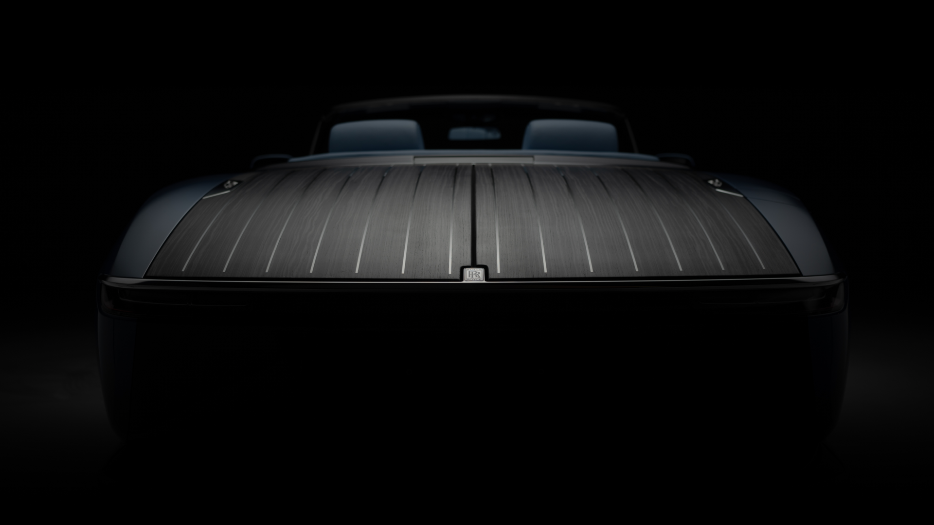 Back view of the Boat Tail in the dark