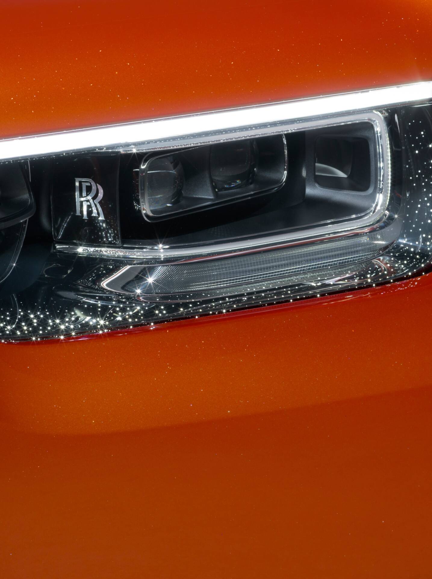macro image of the Phantom headlights