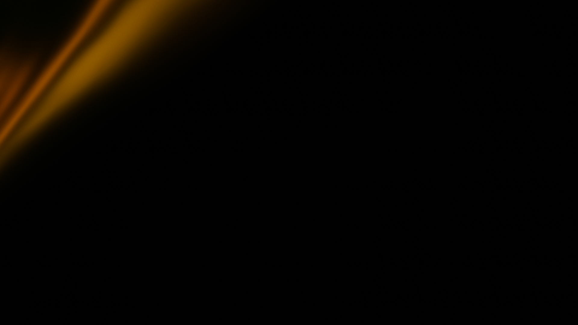 Black background with gold waves coming across.